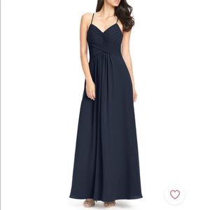 Azazie Navy Haleigh Bridesmaid Dress Size 8